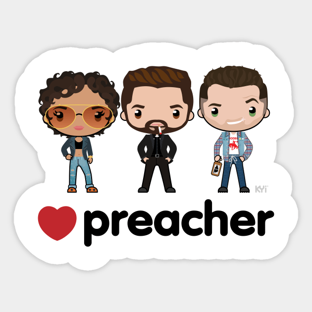 Love Preacher - Tulip, Jess & Cas Sticker by KYi